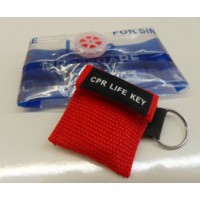 CPR Faceshield with One-Way Valve - Keychain/Pouch