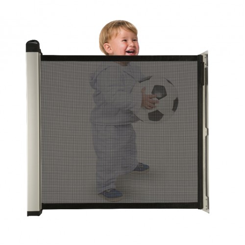 Lascal KiddyGuard Kiddy Guard Accent Retractable Baby Gate Safety Stairs Black 